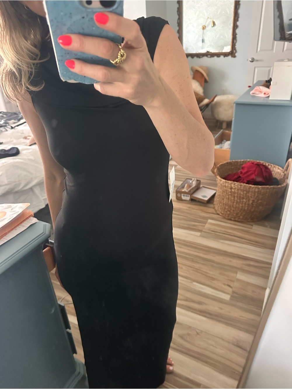 Elegant Black Maxi Sheath Dress